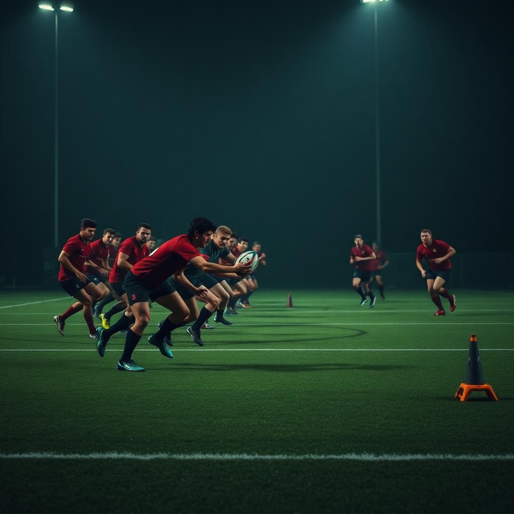 Rugby training moment 1